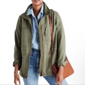 Madewell Fleet jacket, army green, size S